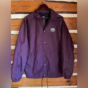 Burgundy Button-up Jacket/ Windbreaker | Vans Brand